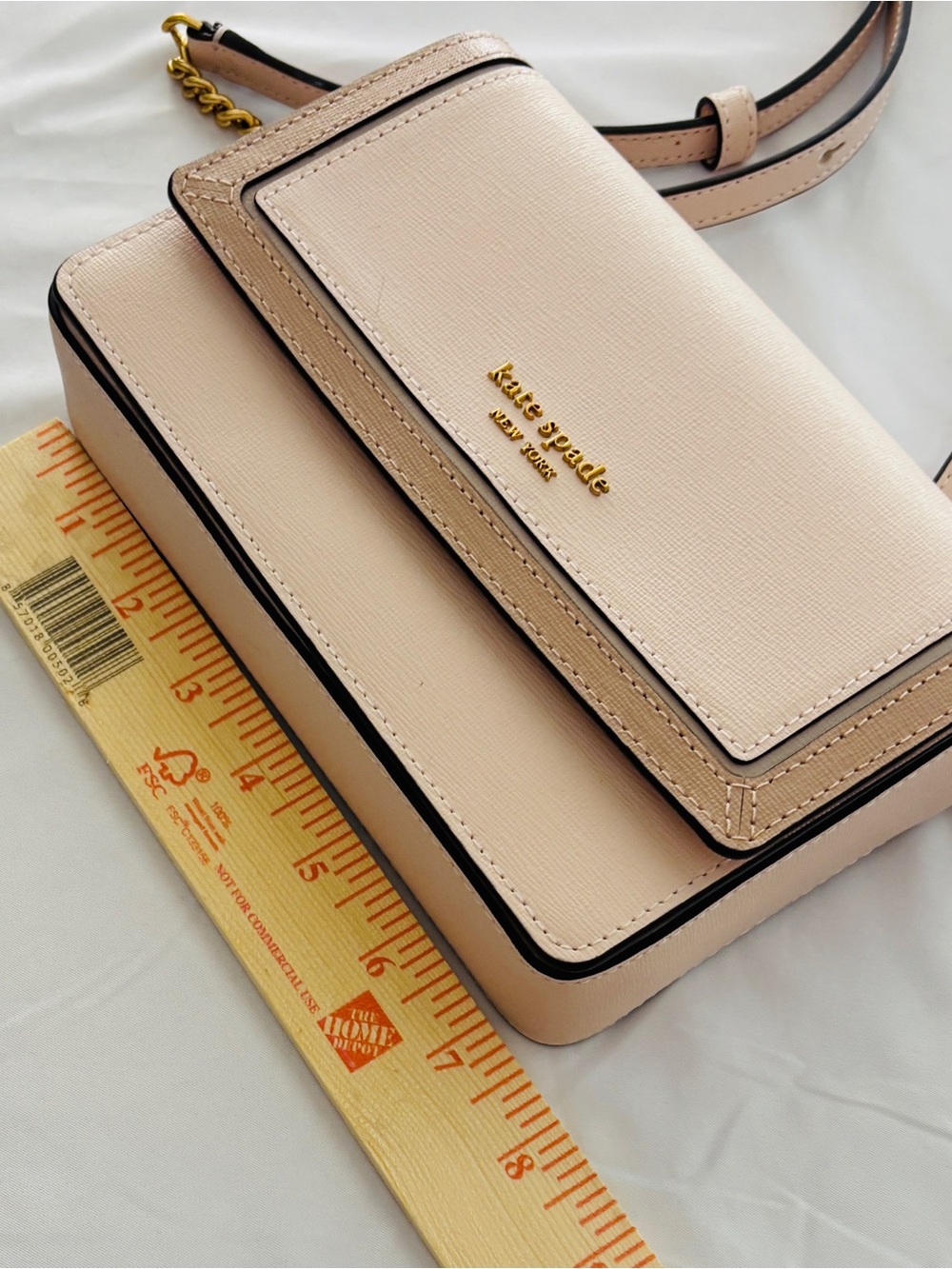 Kate Spade New York Small Colorblocked Pink Purse with Chain Handle - Picture 6 of 7